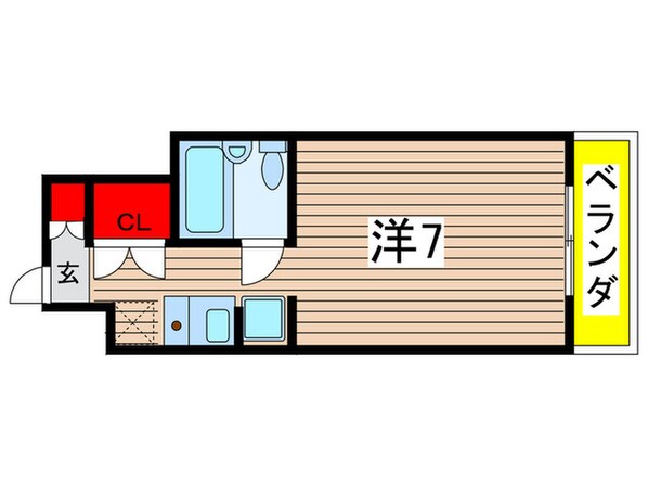 コスモシティ88の物件間取画像